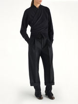 Trompe L'Oeil Cardigan in Black