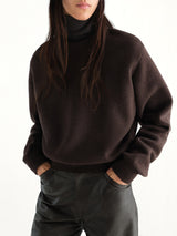 Short Sweatshirt in Ganache