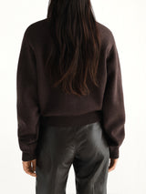 Short Sweatshirt in Ganache