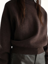 Short Sweatshirt in Ganache