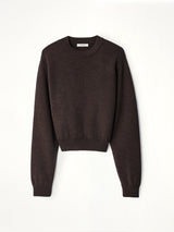 Short Sweatshirt in Ganache