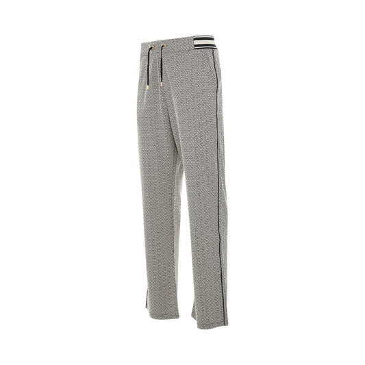 Monogram Jacquard Pyjama Pants in Ivory