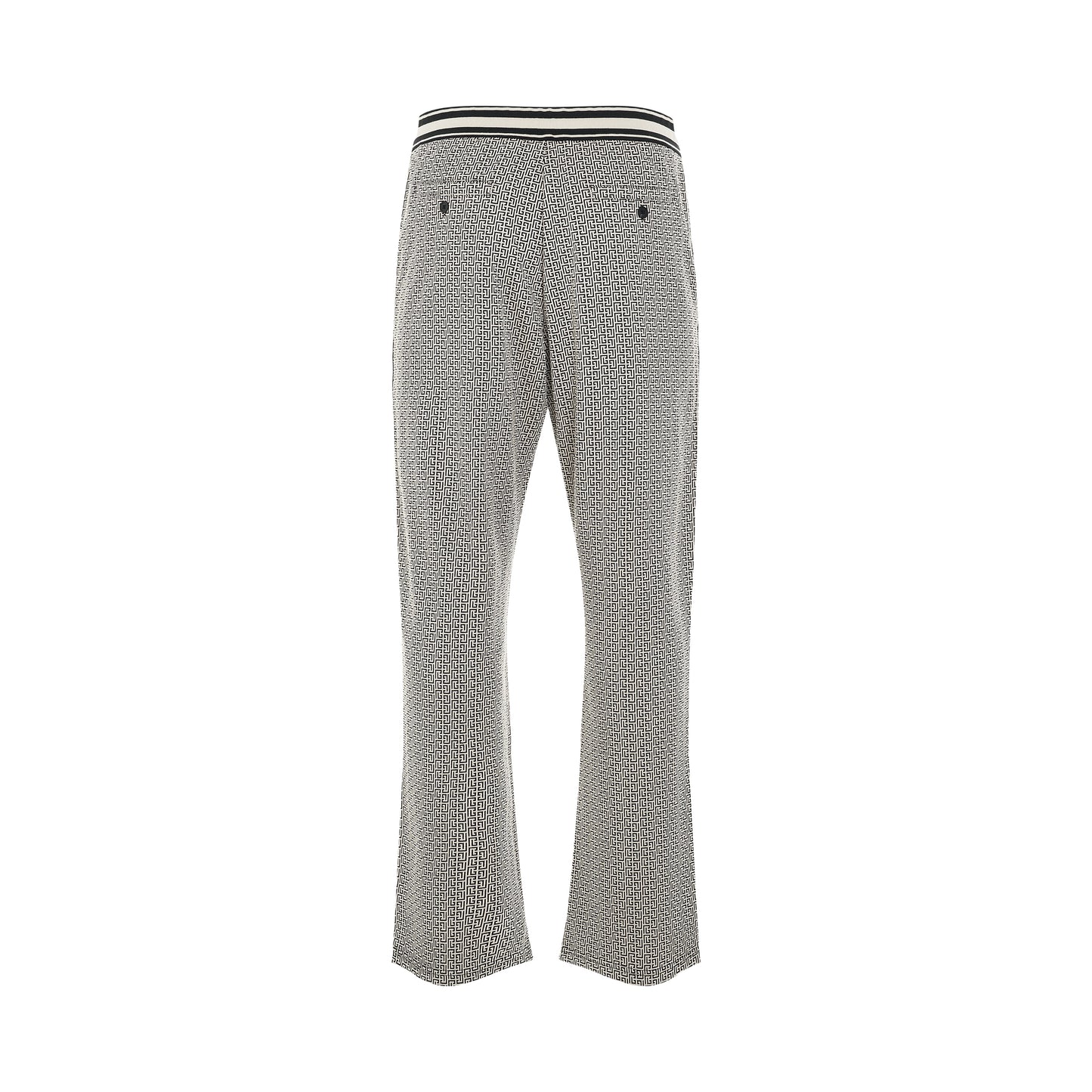 Monogram Jacquard Pyjama Pants in Ivory