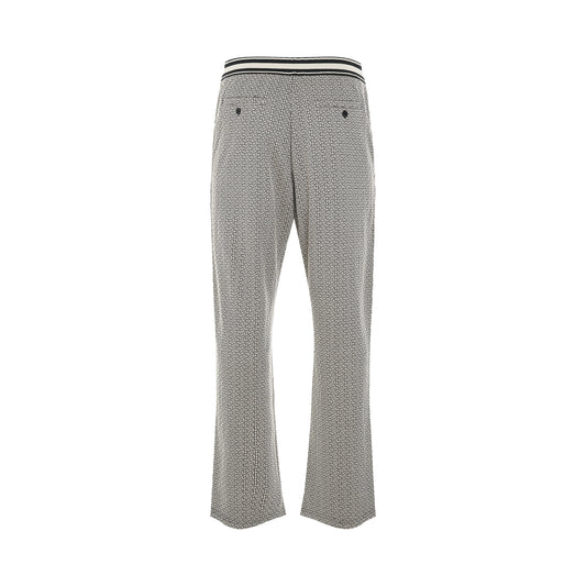 Monogram Jacquard Pyjama Pants in Ivory