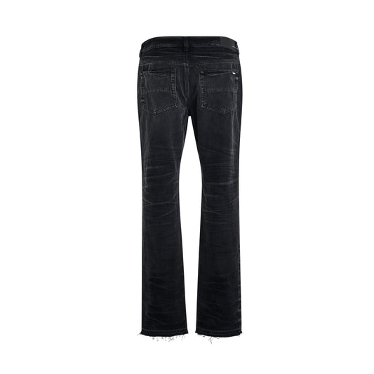 Release Hem Straight Jeans in Faded Black