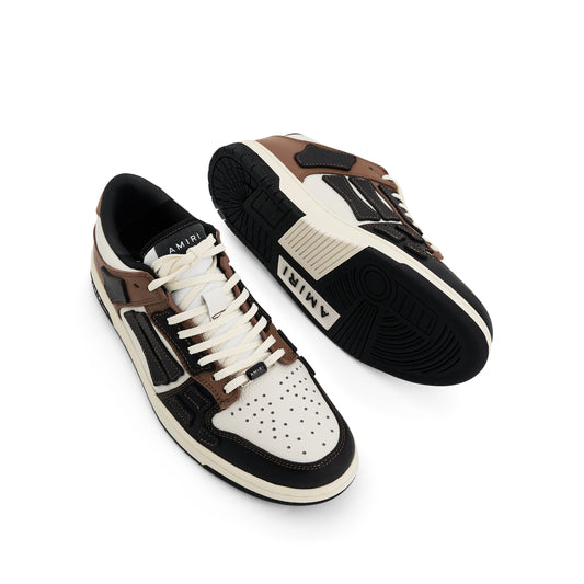 Skeleton Sneaker in Black/Brown