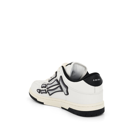 Chunky Skeleton Sneaker in White/Black