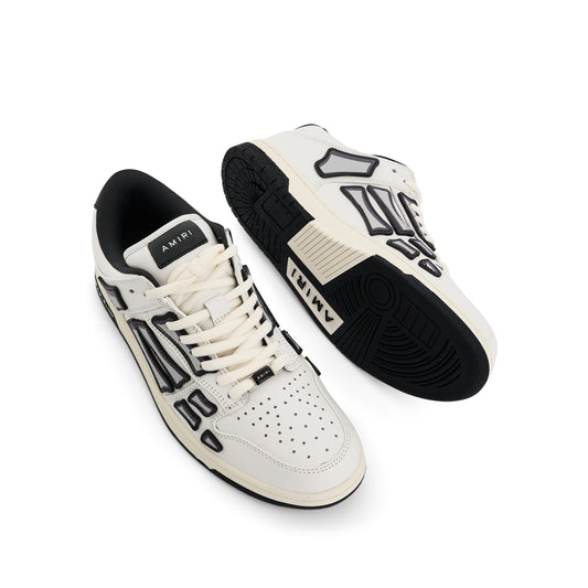 Chunky Skeleton Sneaker in White/Black