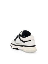 MA-1 Sneaker in White/Black Back View | AMIRI