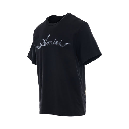 Amiri Smoke T-Shirt in Black