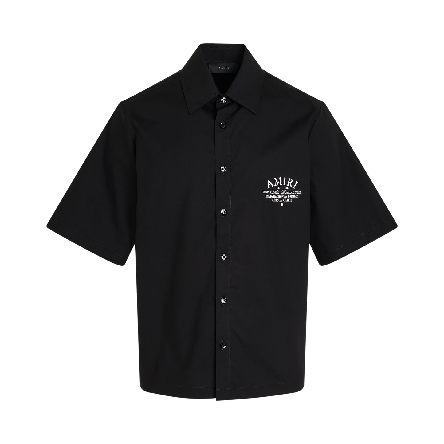 Amiri Art District Poplin Shirt in Black