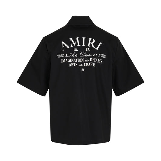 Amiri Art District Poplin Shirt in Black