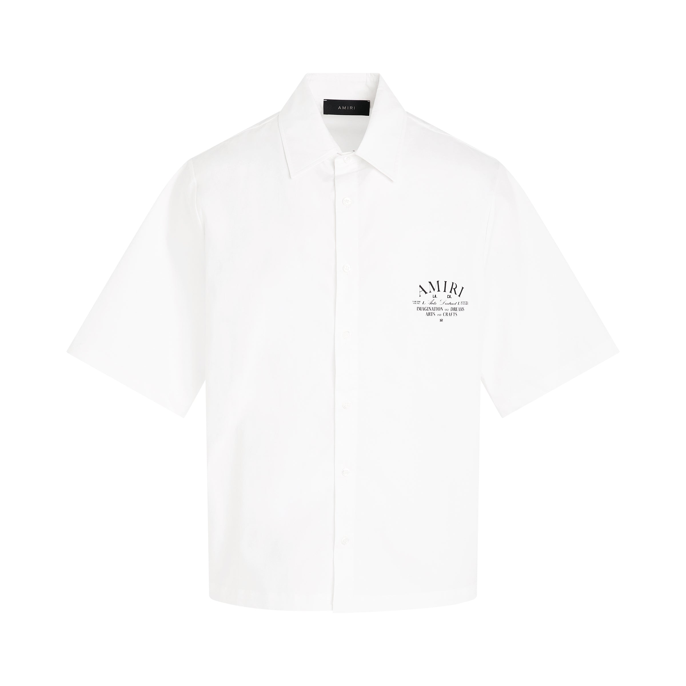 amiri amiri art district poplin shirt in white sold out sold out sale ...