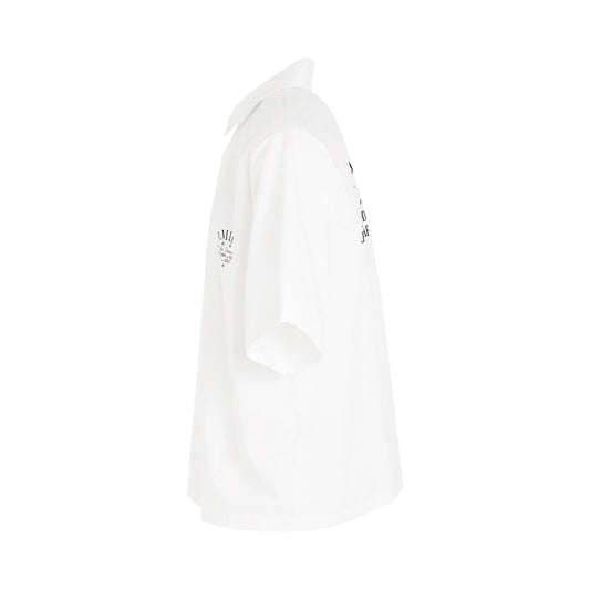 Amiri Art District Poplin Shirt in White