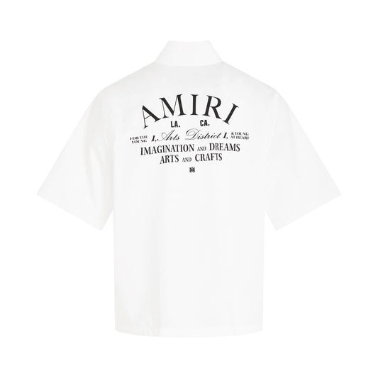 Amiri Art District Poplin Shirt in White