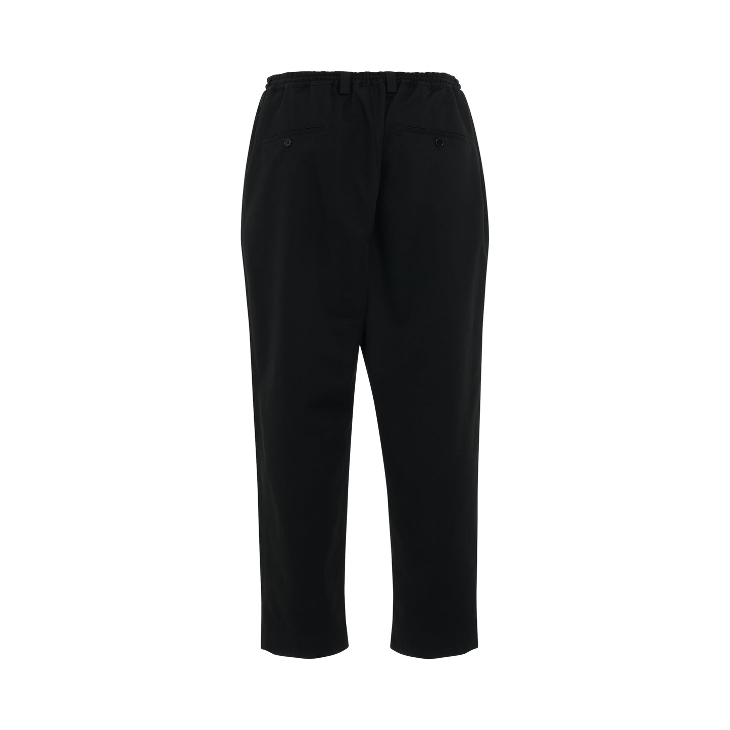 Garbadine Cropped Pants in Black