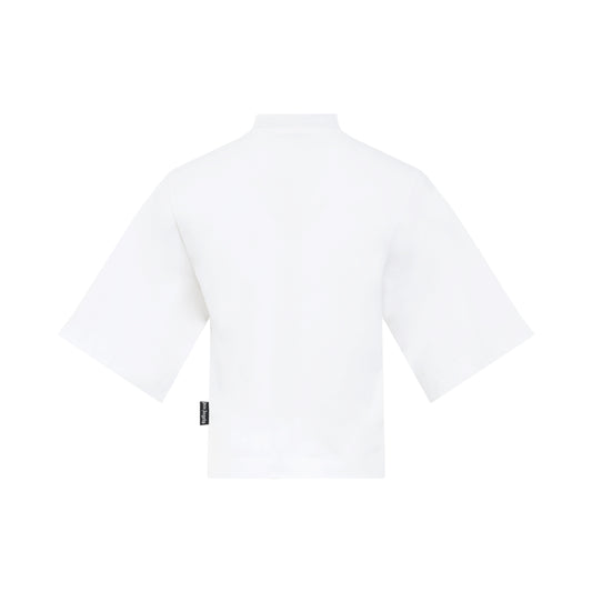 Wings Graphic Cotton T-Shirt in White/Black