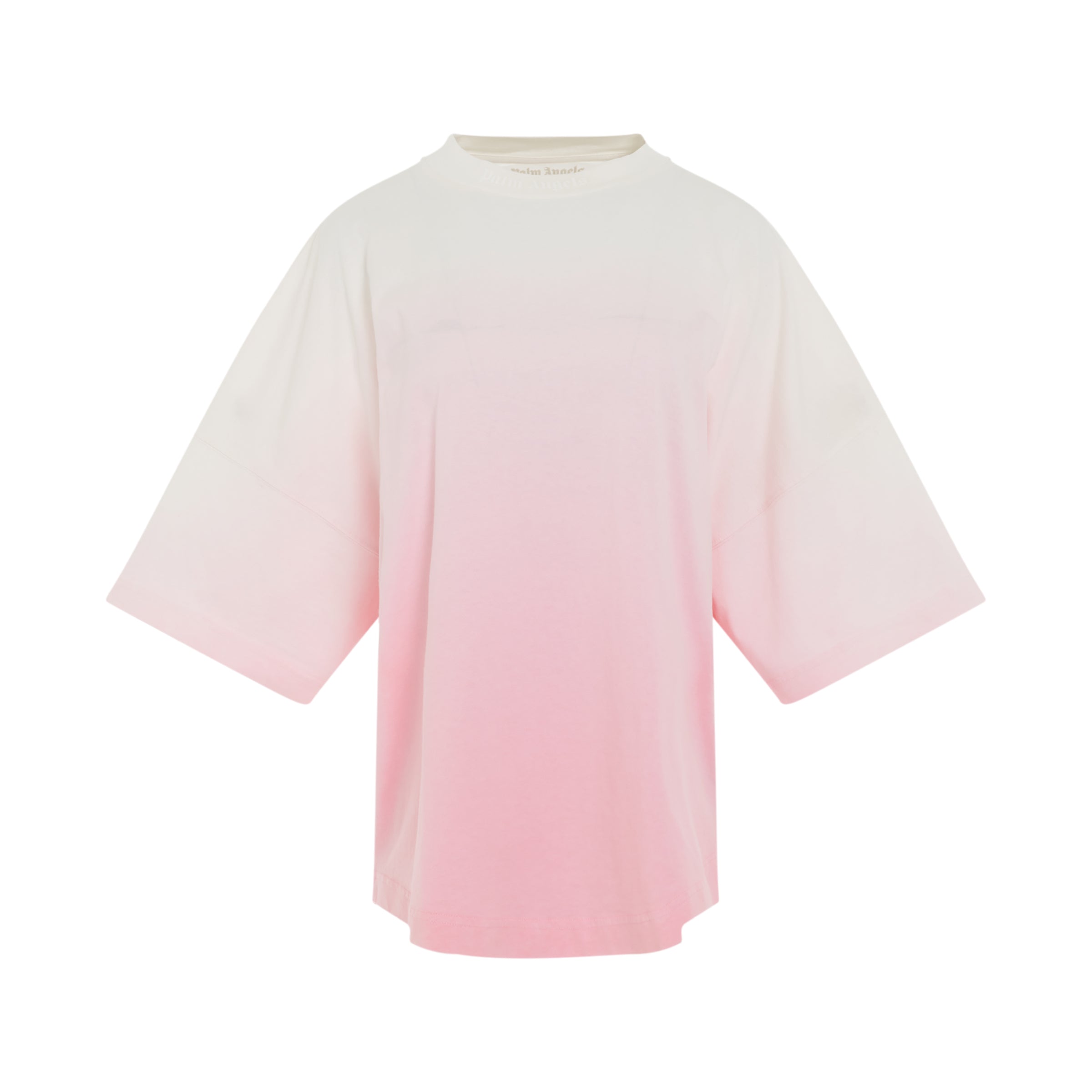 Gradient Overlogo T-Shirt in Coral/White