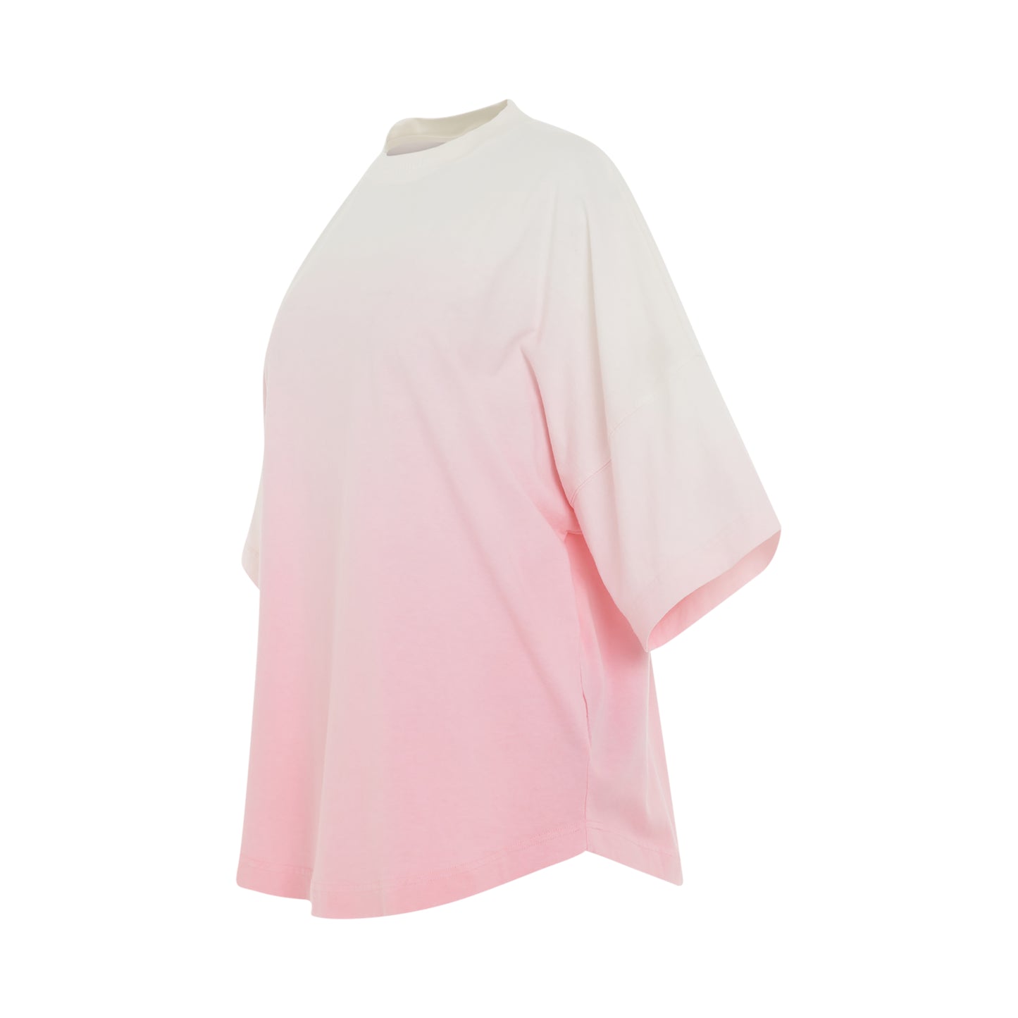 Gradient Overlogo T-Shirt in Coral/White