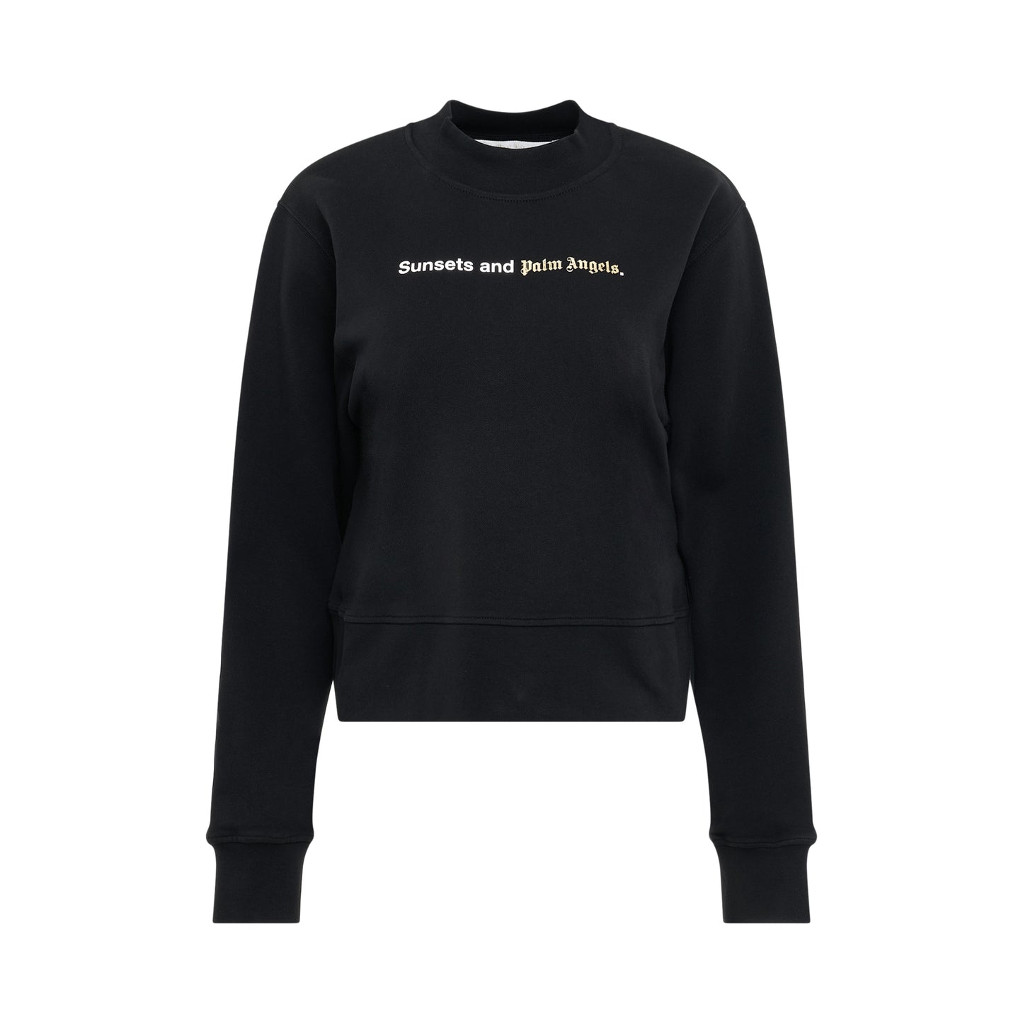 Sunset Slogan Sweatshirt in Black/White