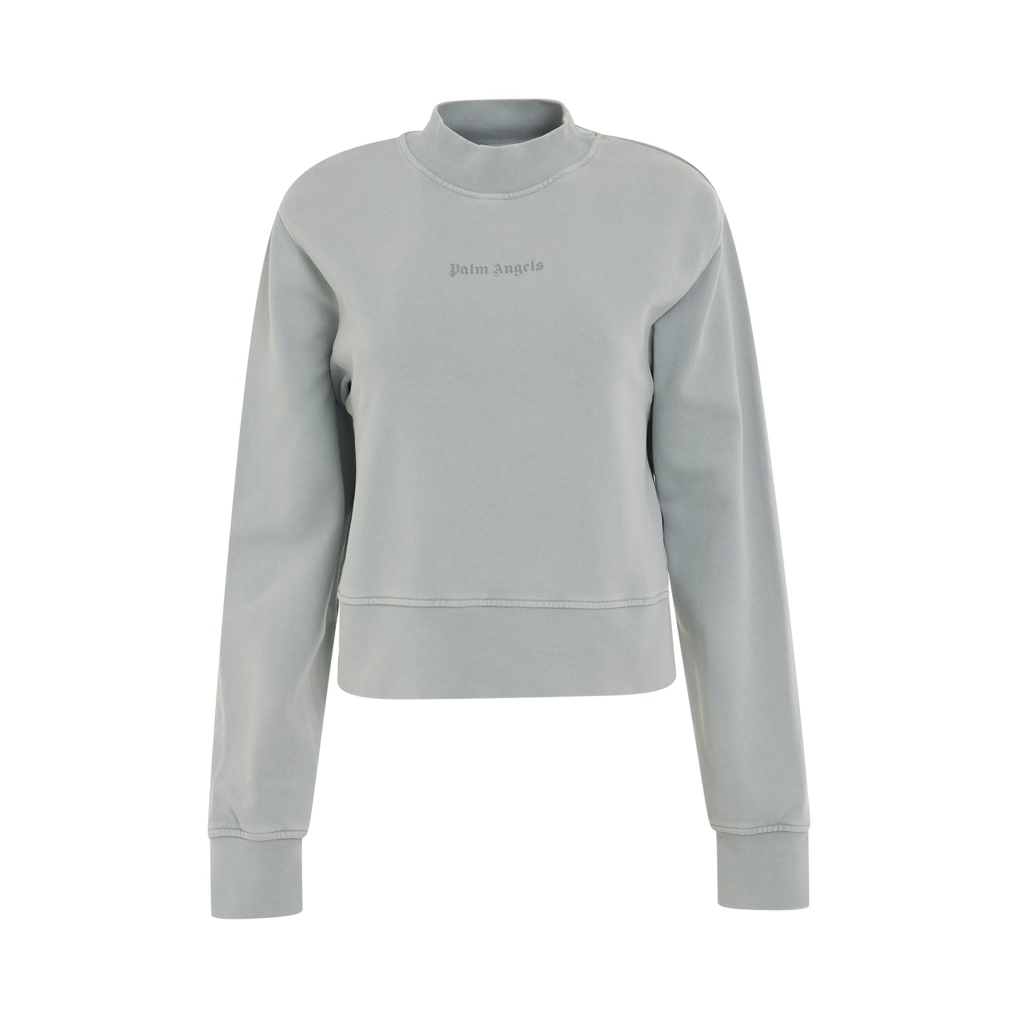 GD Reversed Logo Fitted Crewneck in Light Grey