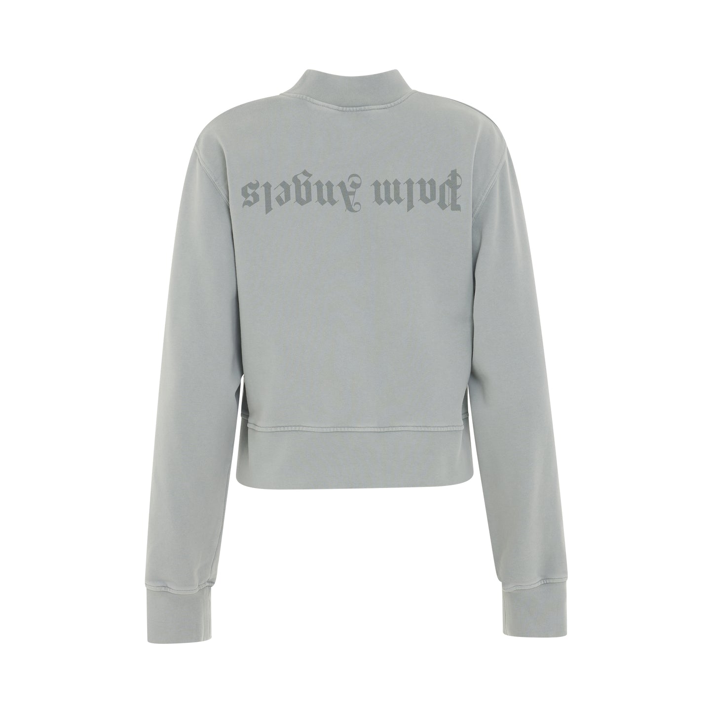 GD Reversed Logo Fitted Crewneck in Light Grey