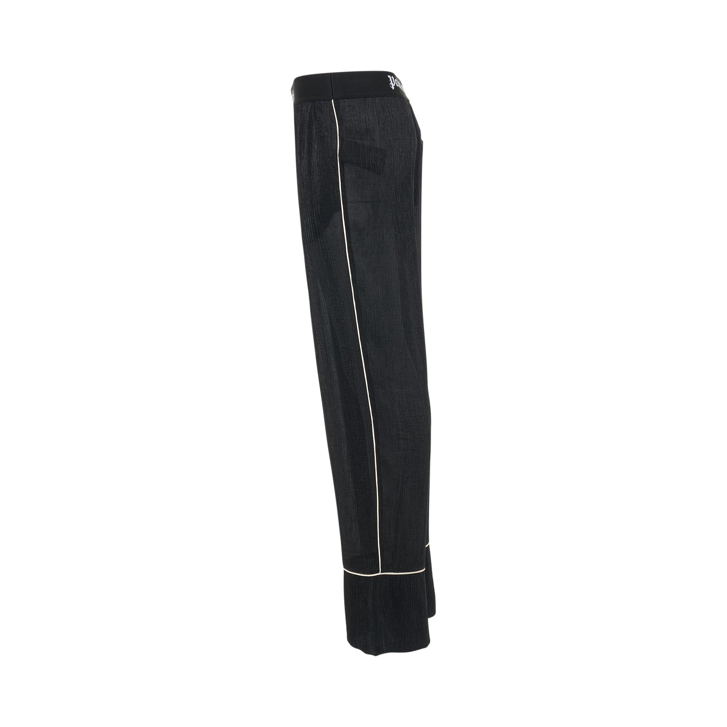 Soiree Logo-waist Pants in Black/Gold