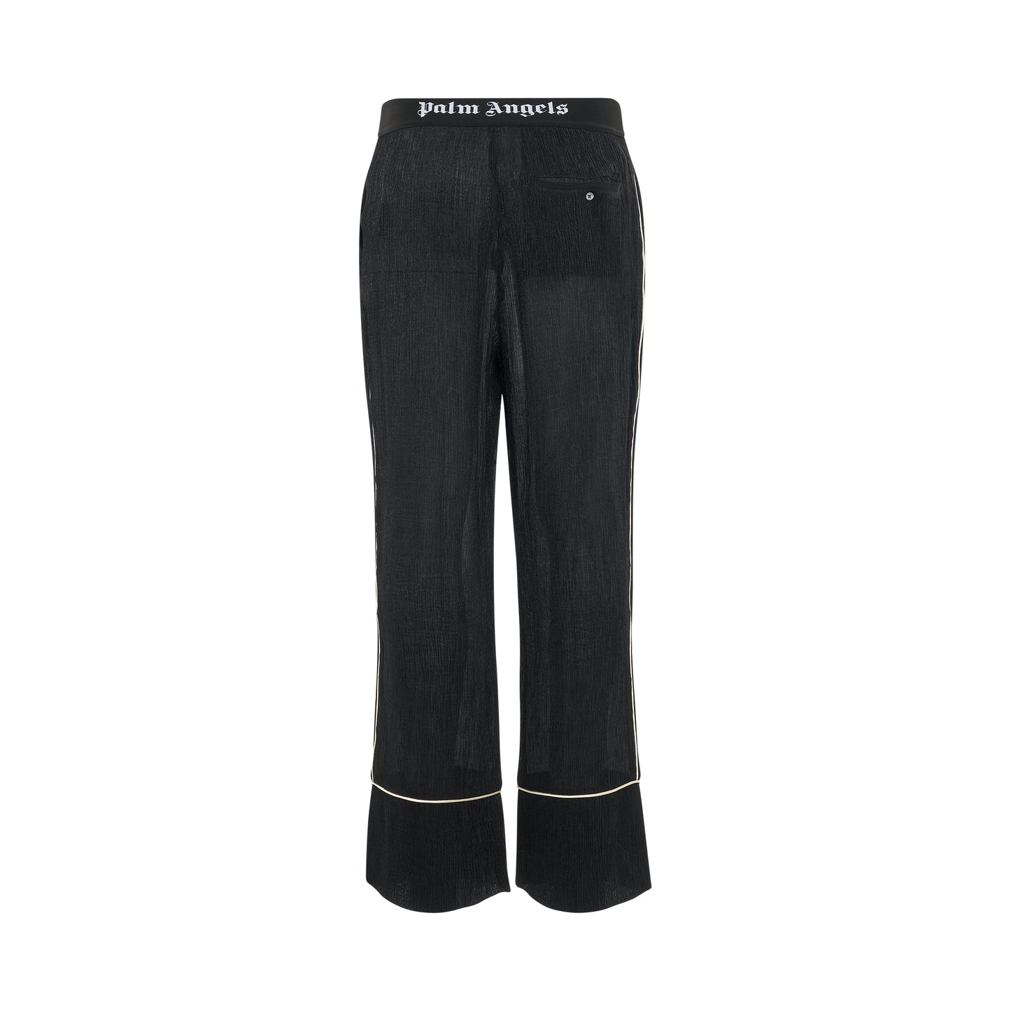 Soiree Logo-waist Pants in Black/Gold