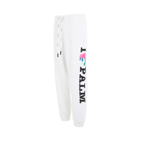 I Love PA Sweatpants in White/Multicolour