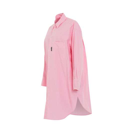 GD Shirt Dress in Pink/Black