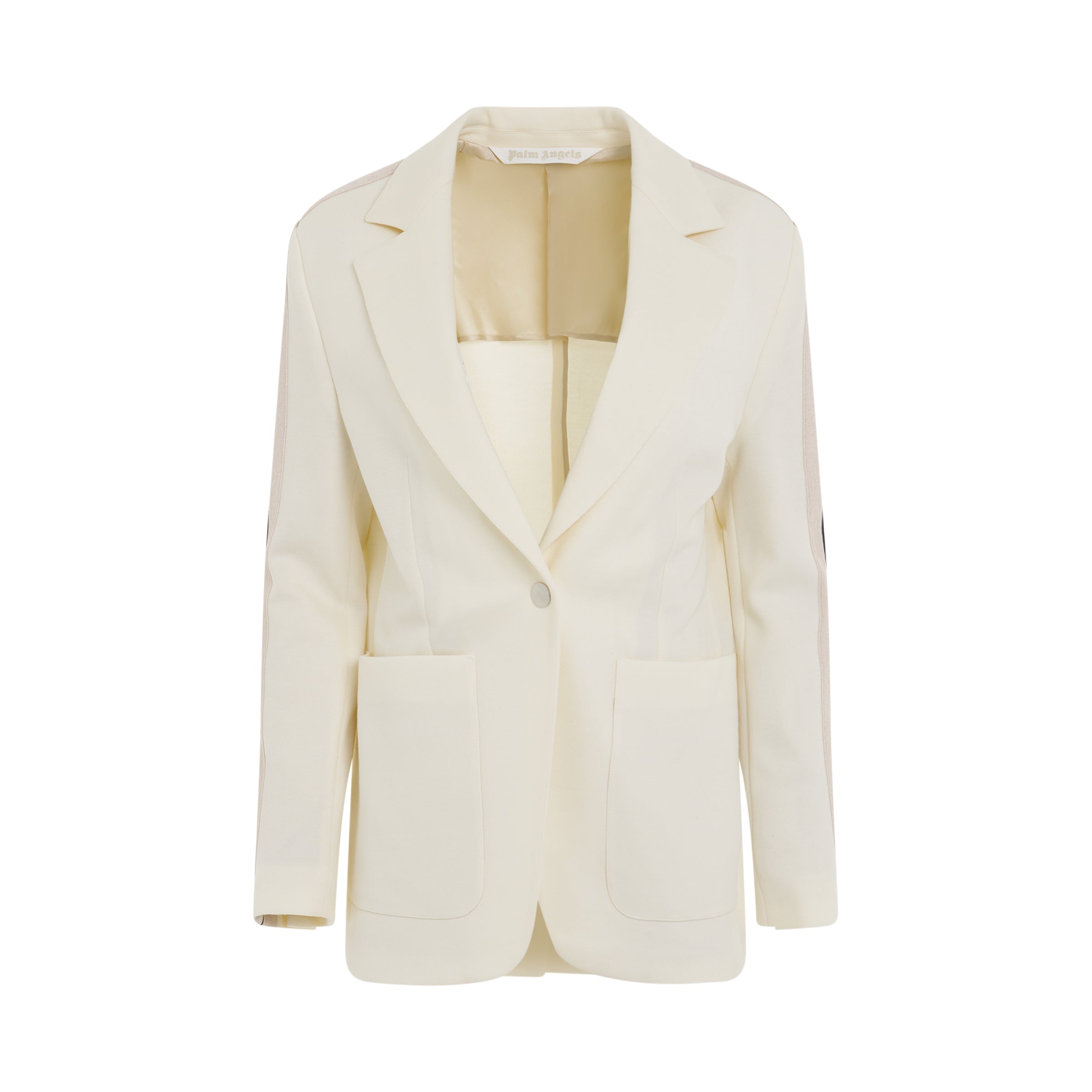 Track Blazer in Butter/Off White