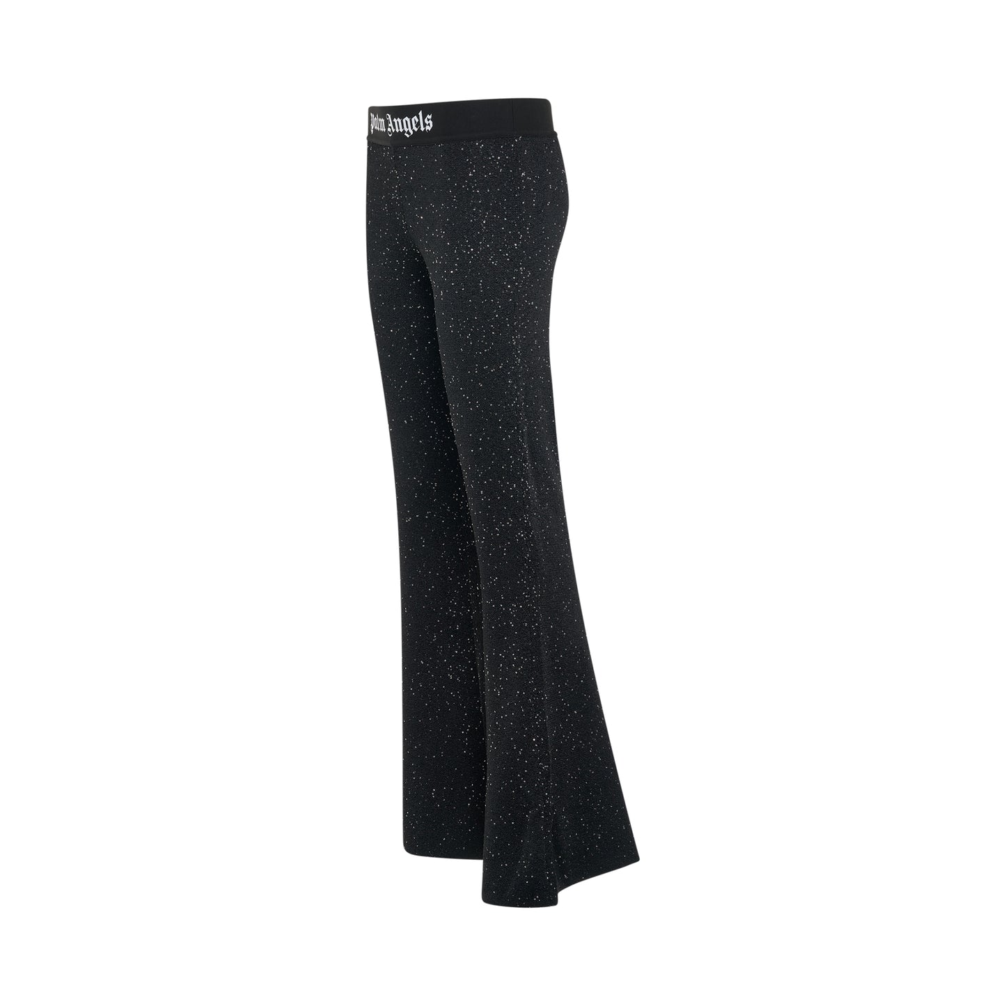 Soiree Knit Logo Pants in Black/White