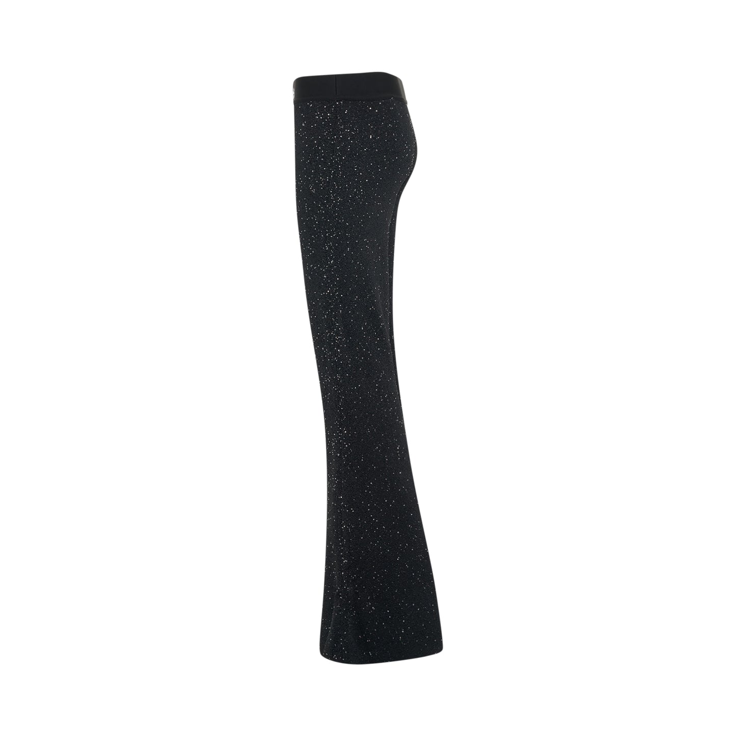 Soiree Knit Logo Pants in Black/White