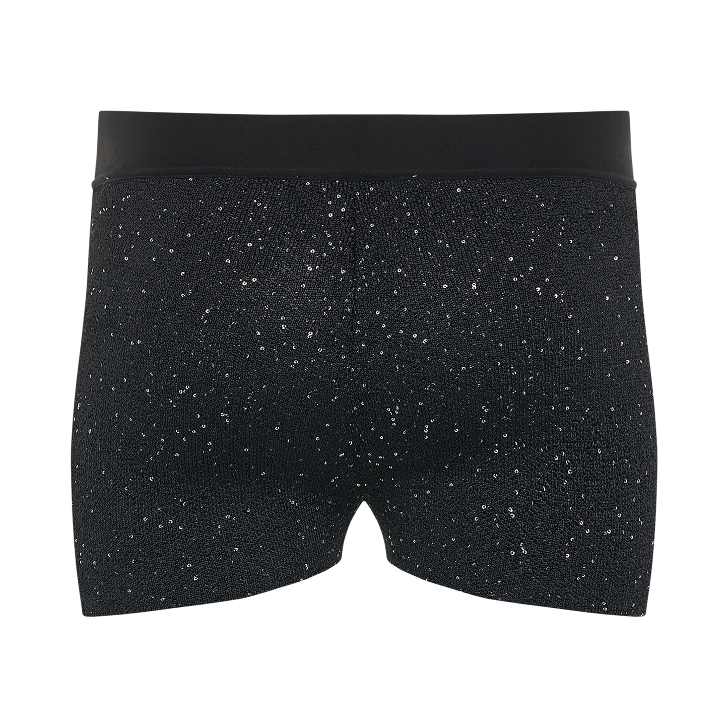 Soiree Knit Logo Shorts in Black/White