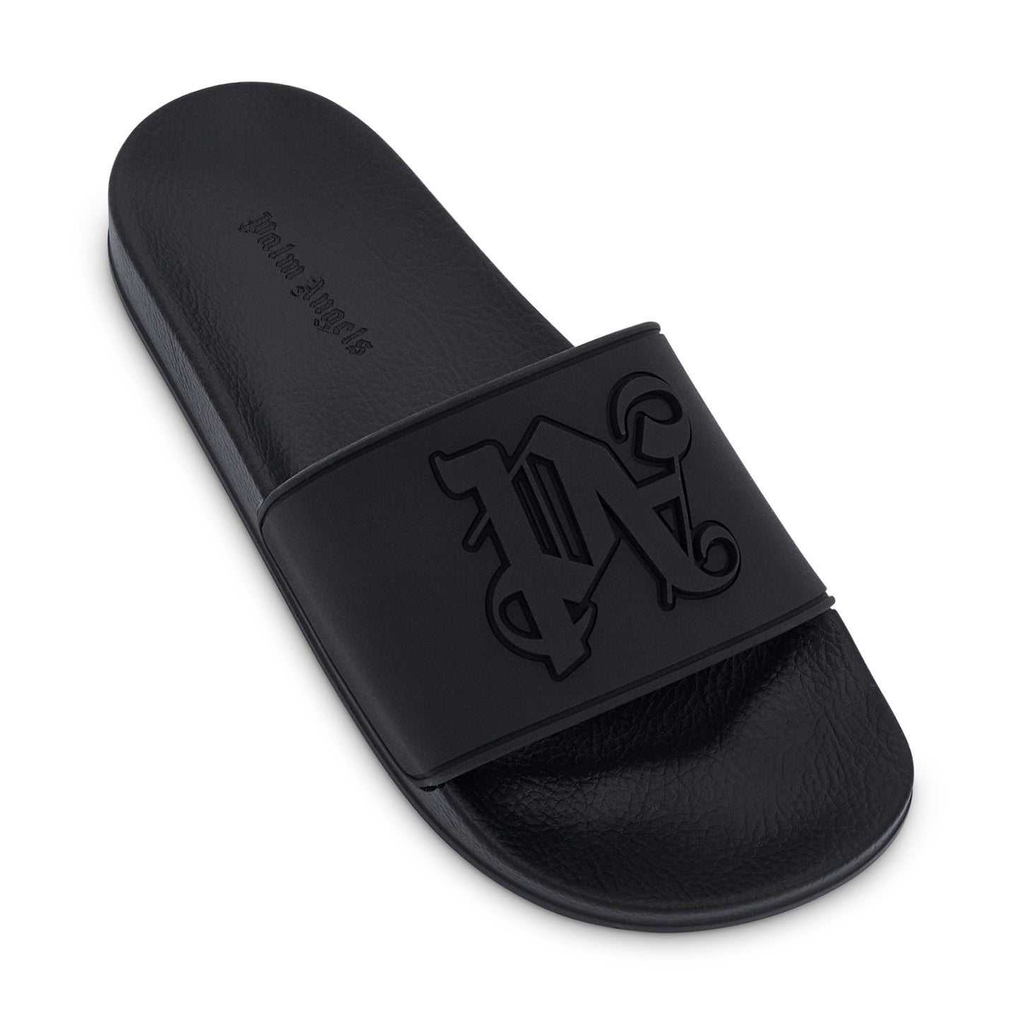 Monogram Pool Slider in Black