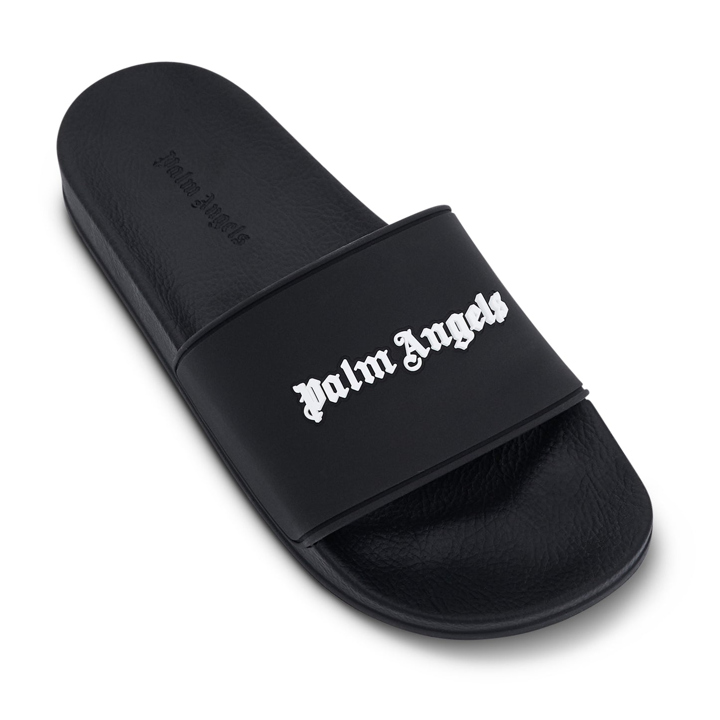 PALM ANGELS New Logo Pool Slider in Black/White – MARAIS