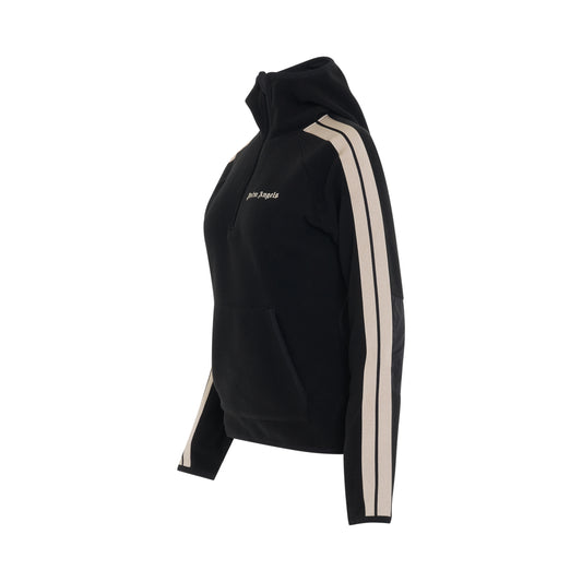 Pile Track Jacket Mid Layer in Black/White