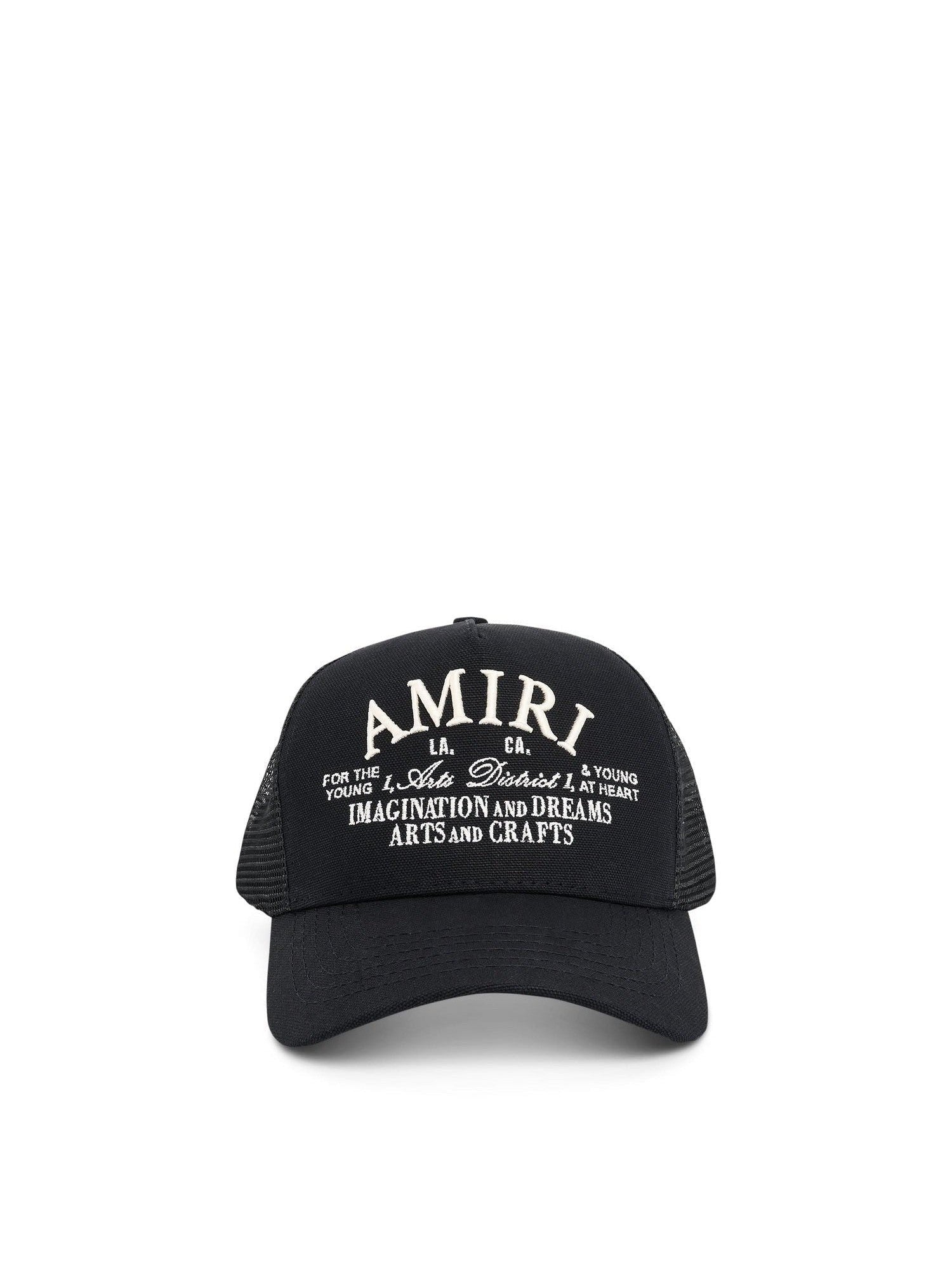Amiri Art District Trucker Hat in Black