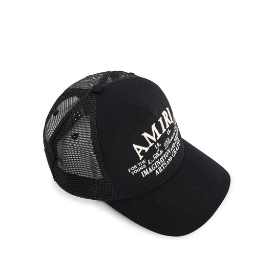 Art District Trucker Hat in Black