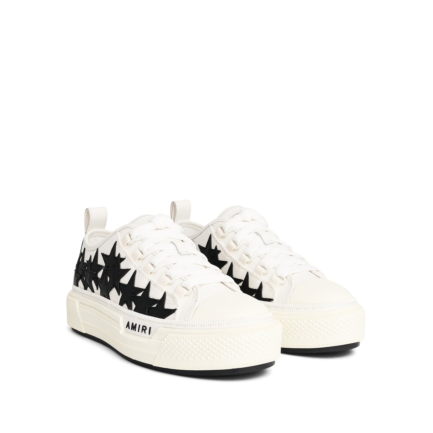 Stars Court Low Sneaker in White/Black