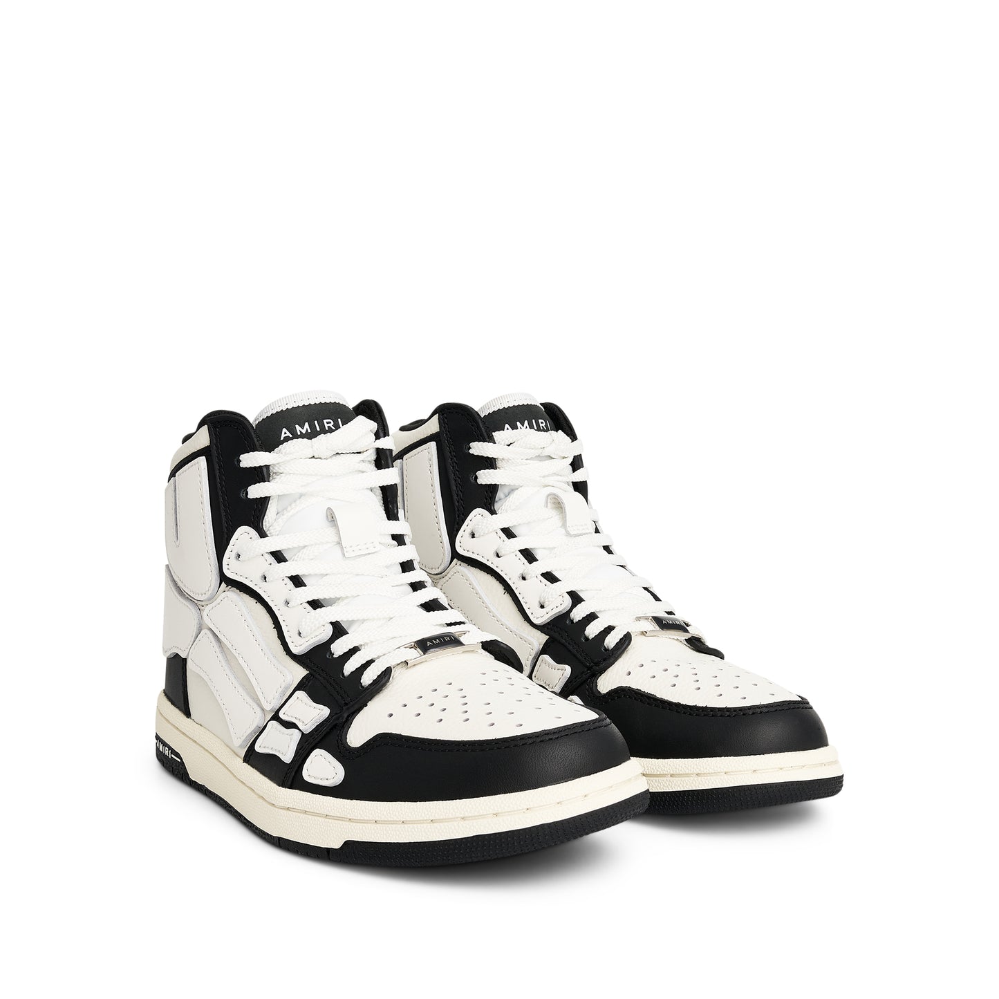 Skeleton High Sneaker in Black/White