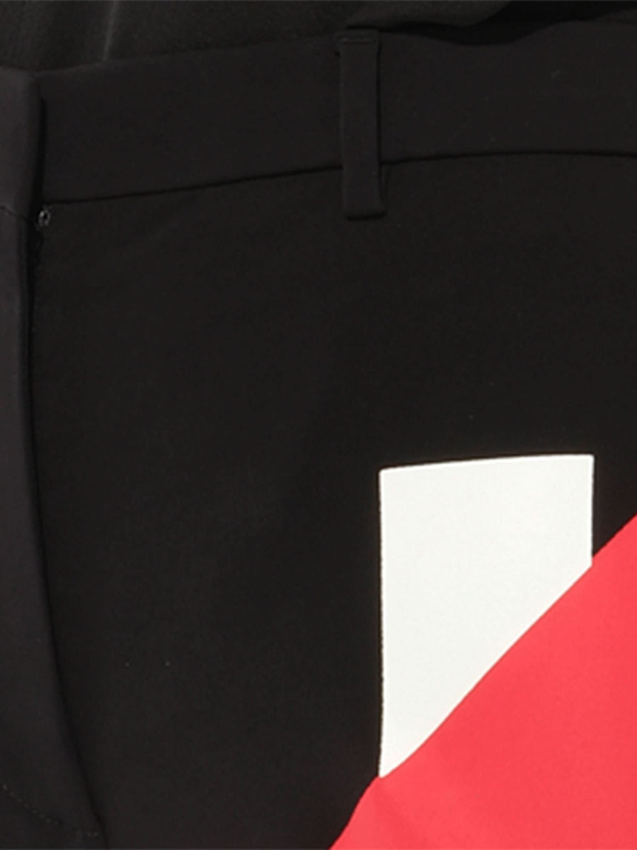 Pants in Black/Red