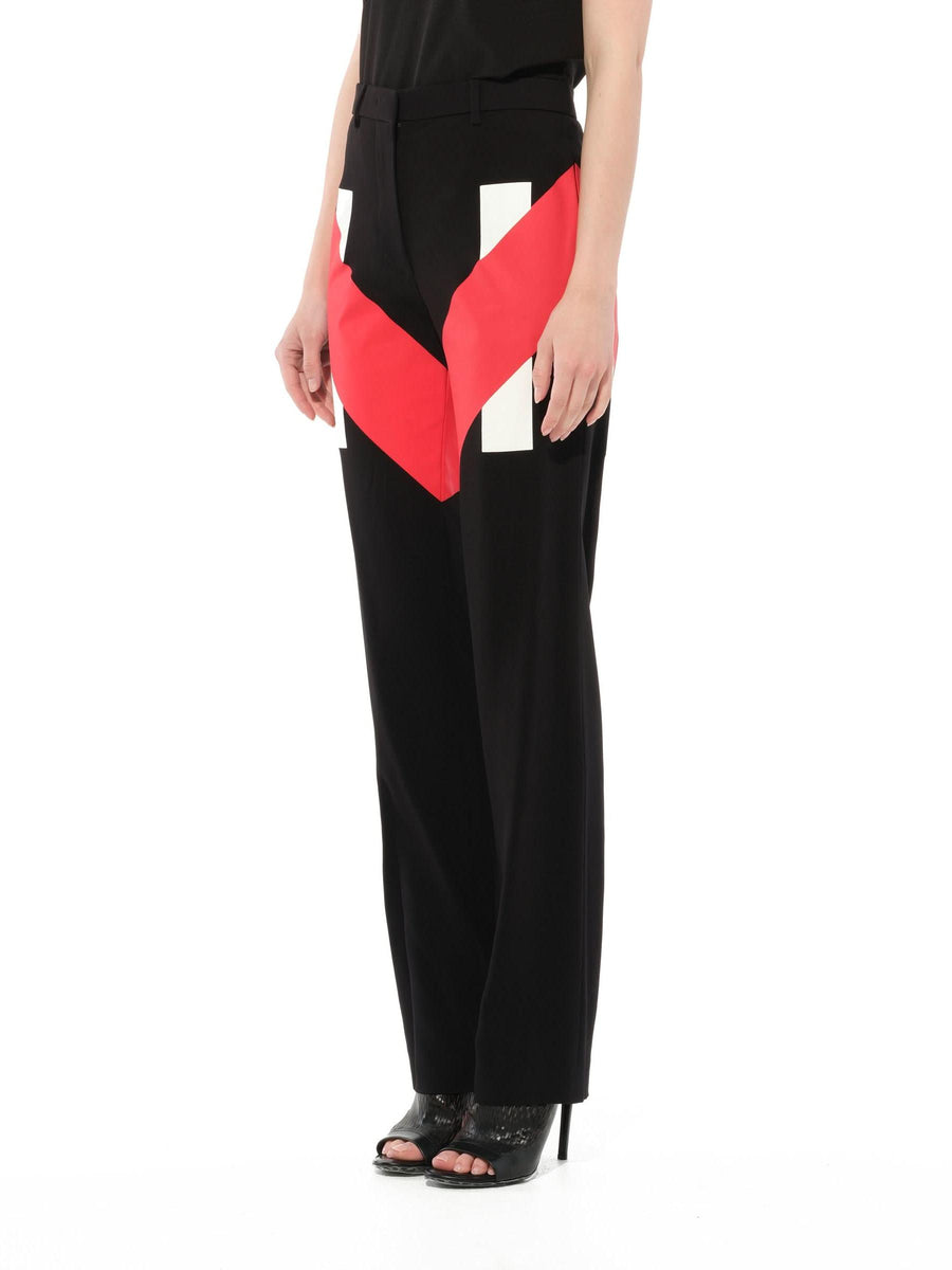 Pants in Black/Red