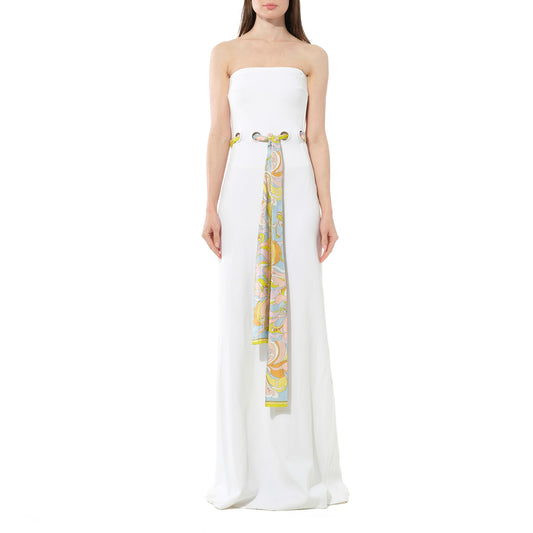 Pucci Long Dress in White