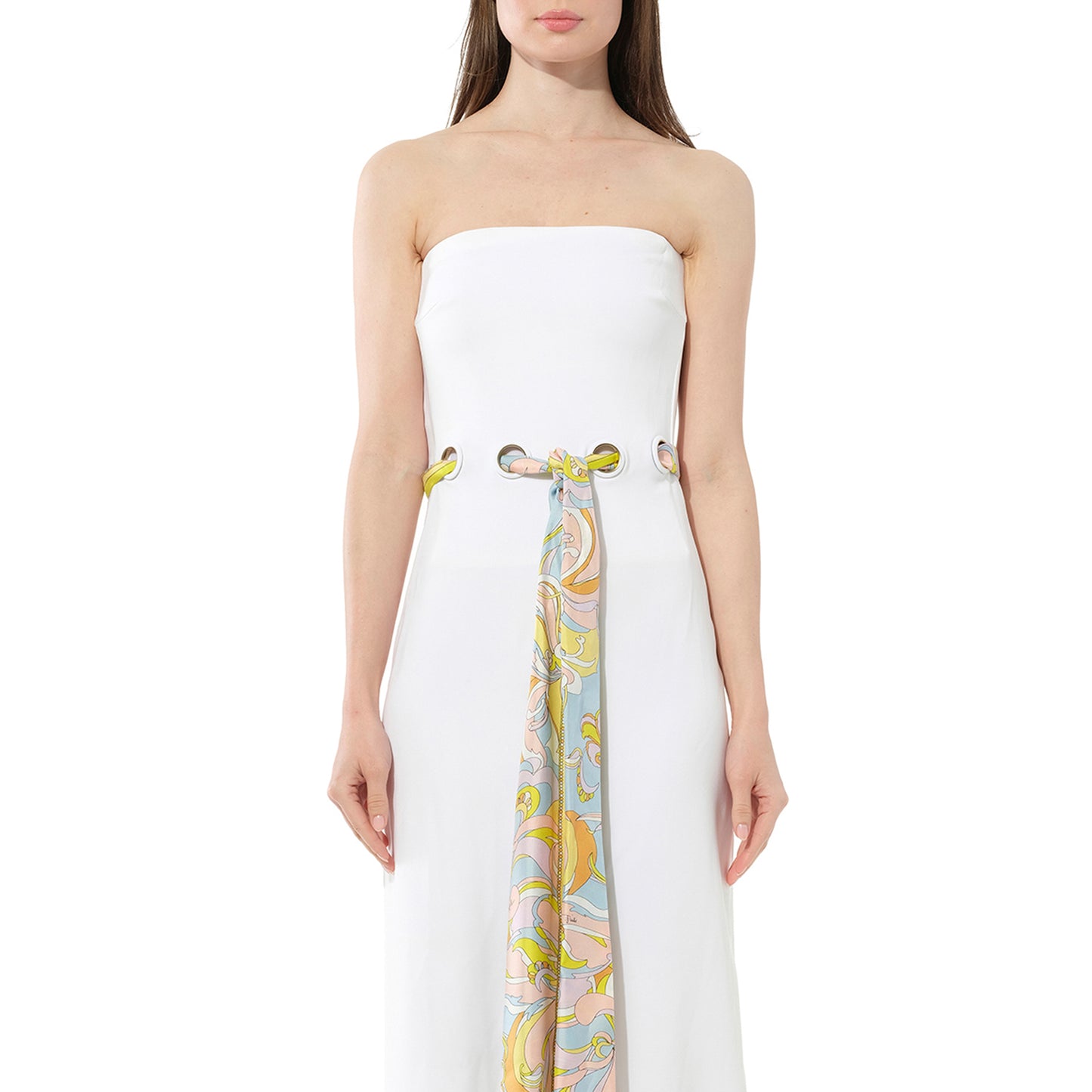 Pucci Long Dress in White