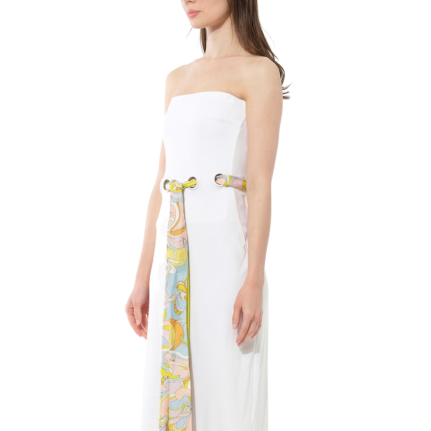 Pucci Long Dress in White