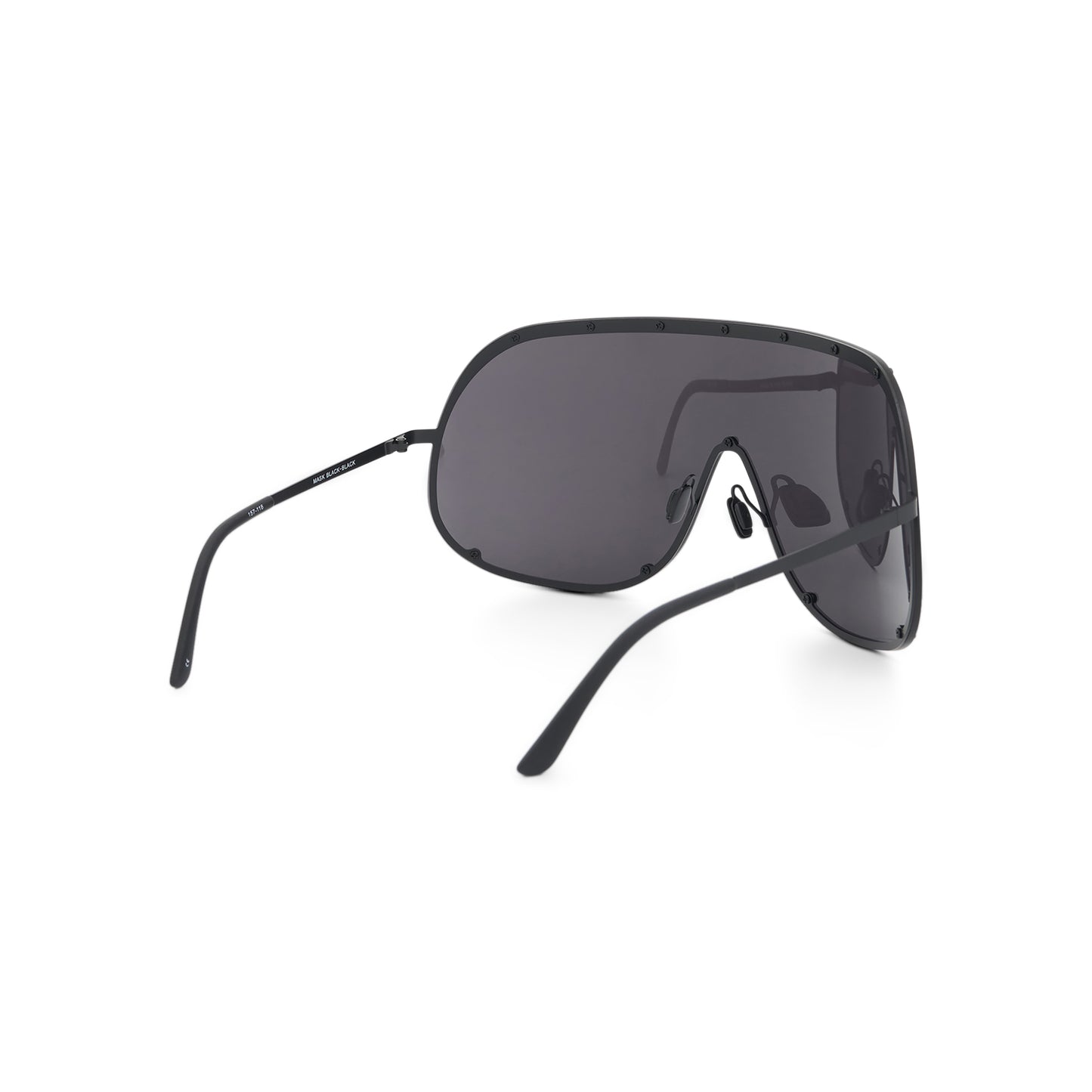 Oversized Shield Sunglasses in Black