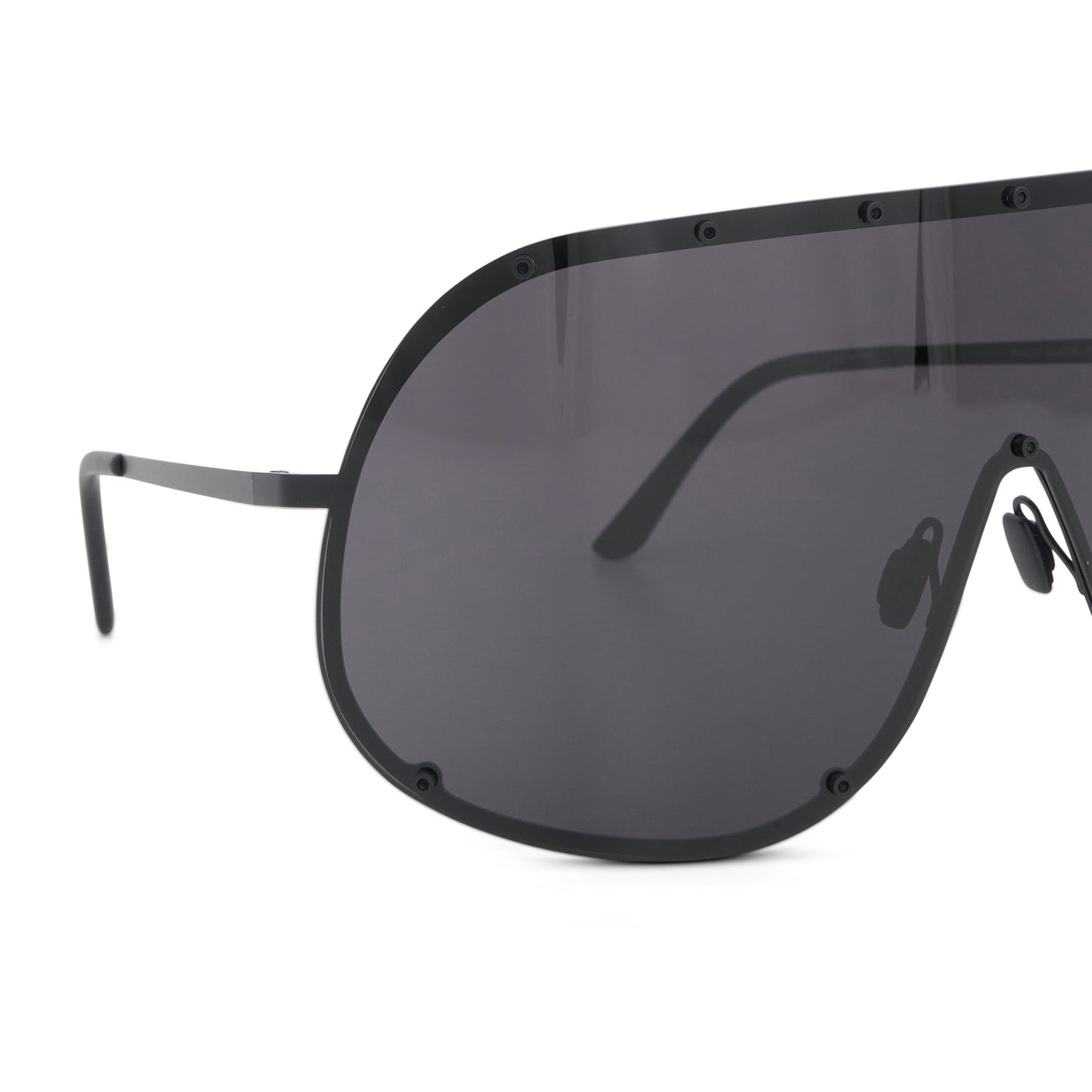 Oversized Shield Sunglasses in Black