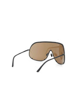 Rick Owens Oversized Shield Sunglasses in Brown