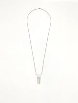 Open Trunk Charm Necklace in Silver